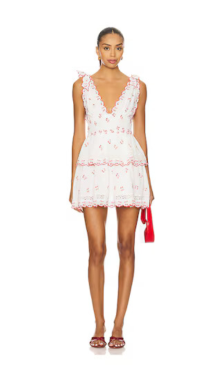 LoveShackFancy Soira Dress in White. - size XXS | Revolve Clothing (Global)