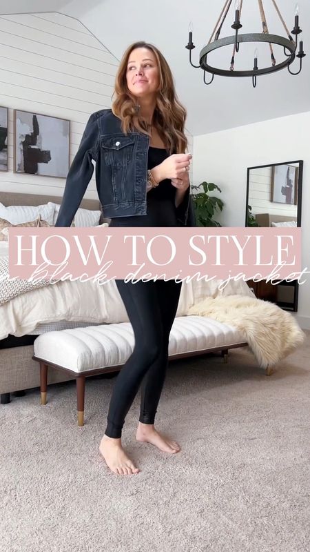 How to style a black denim jacket three ways!

#LTKSeasonal #LTKstyletip #LTKunder100