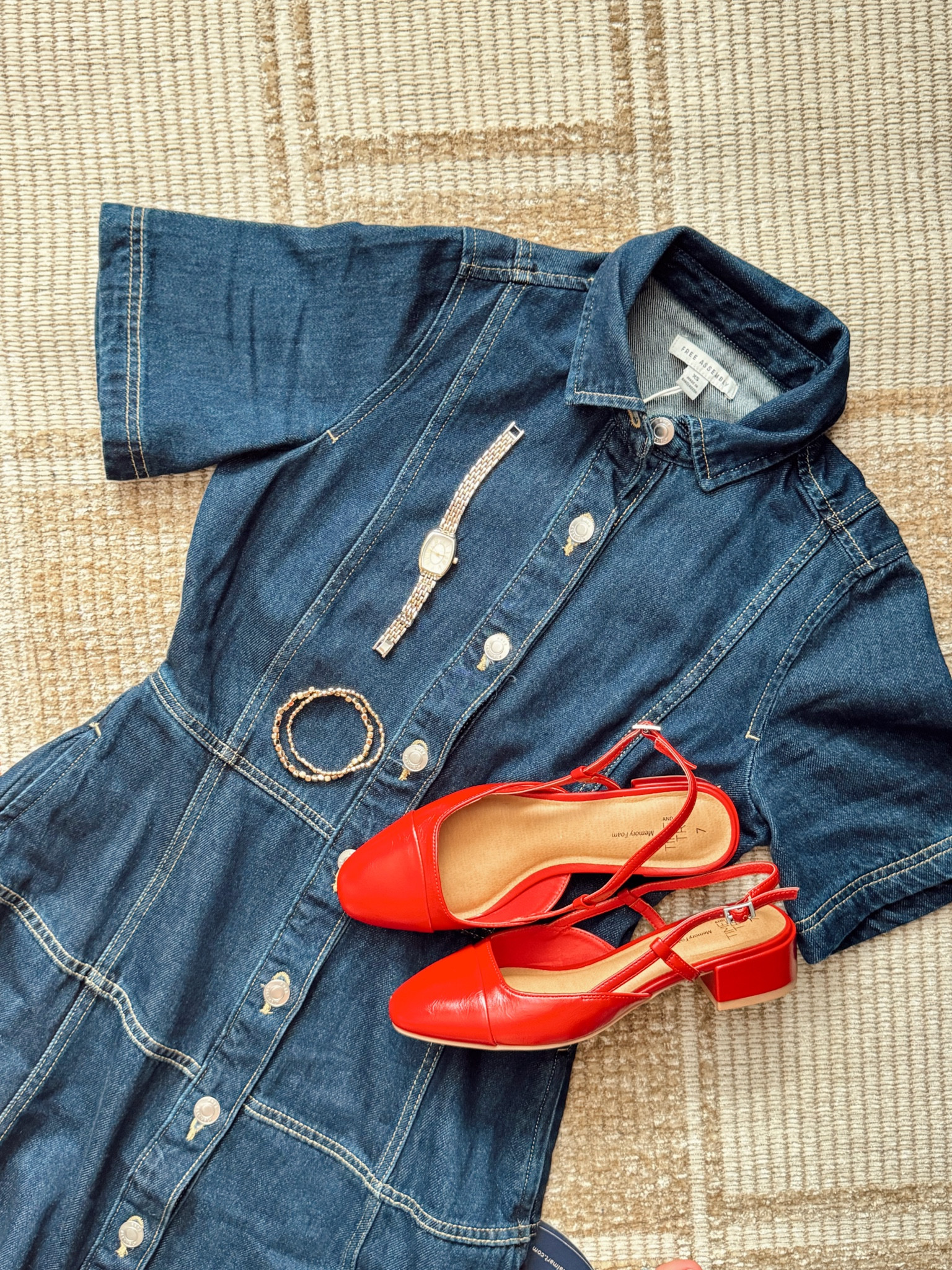 Fall Capsule Wardrobe finds from Walmart 

Denim on denim • denim skirt • denim dress • wide leg jeans • straight leg jeans • striped shirt • workwear • old money style • back to school • teacher outfit • budget friendly fashion pieces • red sling backs • denim maxi dress • fall dress • office wear 

#LTKWorkwear #LTKStyleTip #LTKFindsUnder50