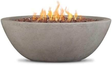 Real Flame Riverside 36" Round Propane or Natural Gas Fire Pit, Stainless Steel Burners, Natural ... | Amazon (US)