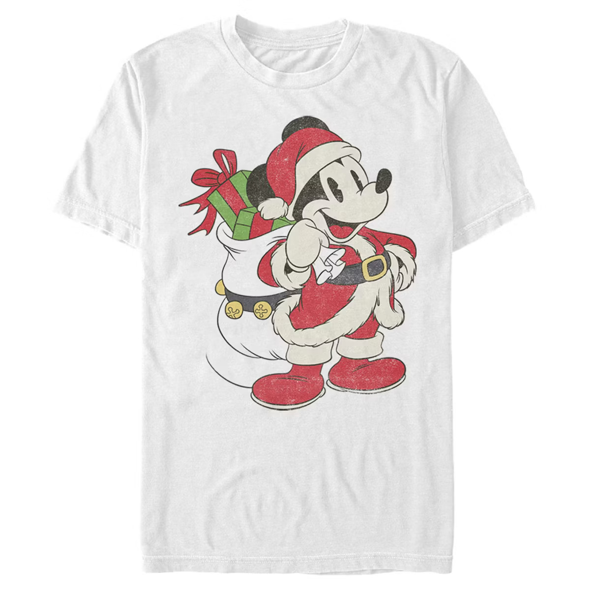 Men's Mickey & Friends Santa Mouse T-Shirt | Target