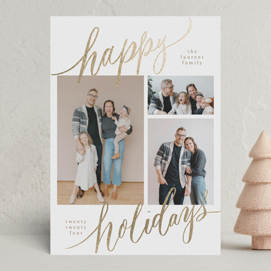 Tri-photo Happy Holidays | Minted
