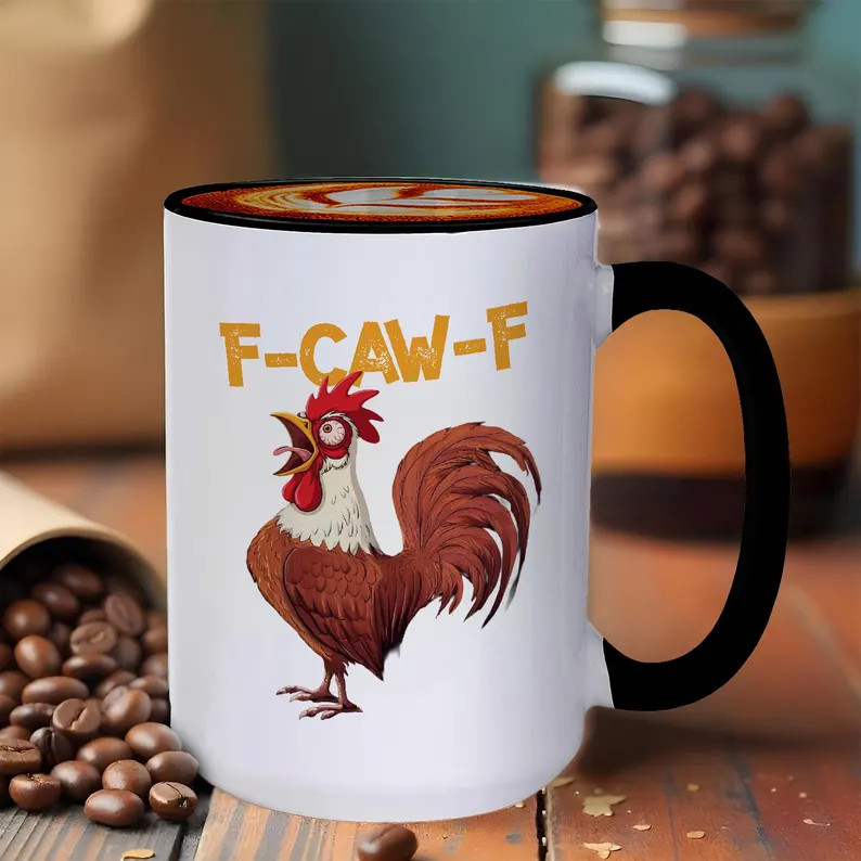 F Caw F Coffee Mug: F**k Gag Gift | Etsy (US)