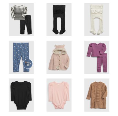 Fall Sale Picks for Baby Girl from Baby Gap / up to 50% off. Sherpa lined jacket, cable knit dress, and ruffle bottom tights are my favorite baby girl fall items. 

#LTKbaby #LTKfamily #LTKsalealert