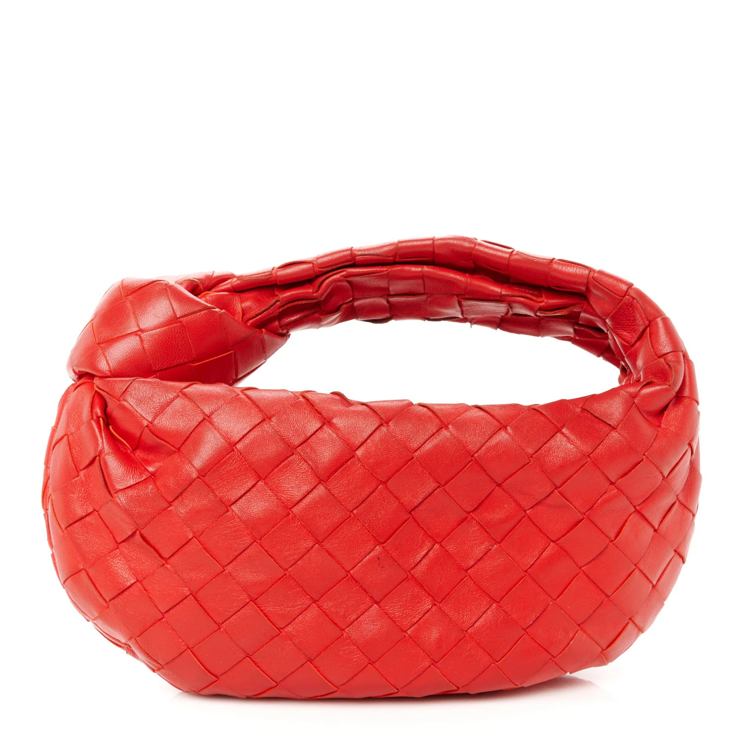 Nappa Intrecciato Mini Jodie Red | FASHIONPHILE (US)