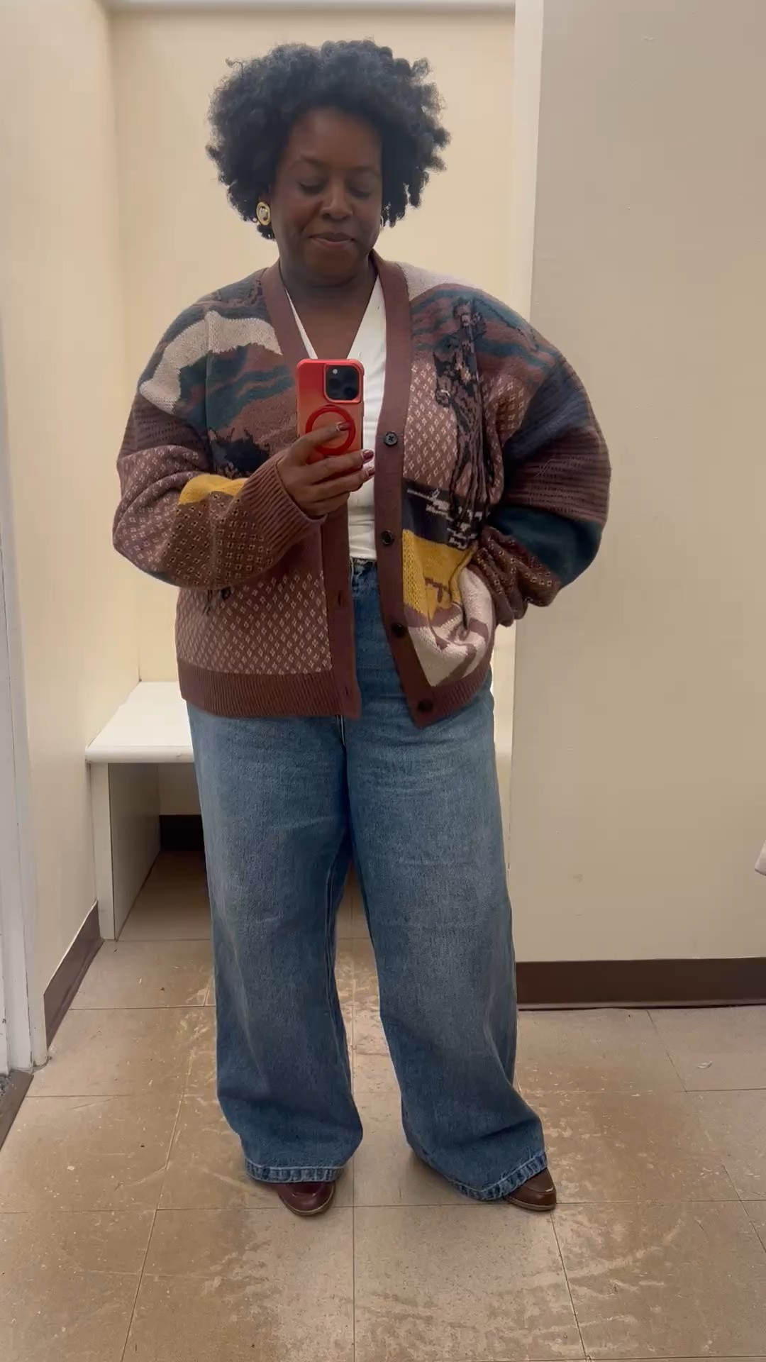 Love this western inspired sweater! You can take the girl out of Nashville... It's so coz and is perfect for the fall. Shopping in the "men's section" is an absolute style go-to. Love their knitwear and it's oversized which is perfect for plus-sized lovelies. It's also now on sale at A&F.  

 #LTKOver40 #LTKPlusSize #LTKFindsUnder100