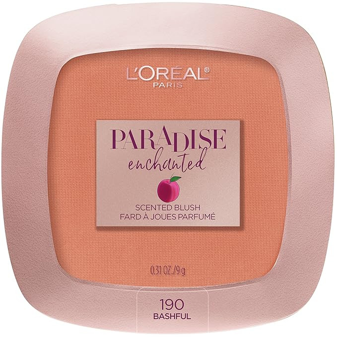 L’Oréal Paris Makeup Paradise Enchanted Scented Blush, Bashful, 0.31 Ounce | Amazon (US)