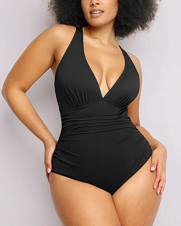Smart Sculpt™ Plunge Cutout Swimsuit | Shapellx Affiliate Program