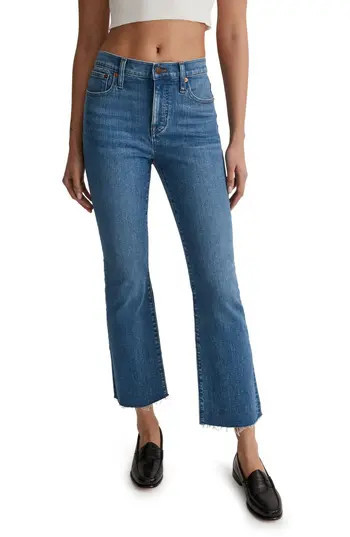 Madewell Kick Out Crop Jeans in Cherryville Wash at Nordstrom Rack, Size 26 | Nordstrom Rack