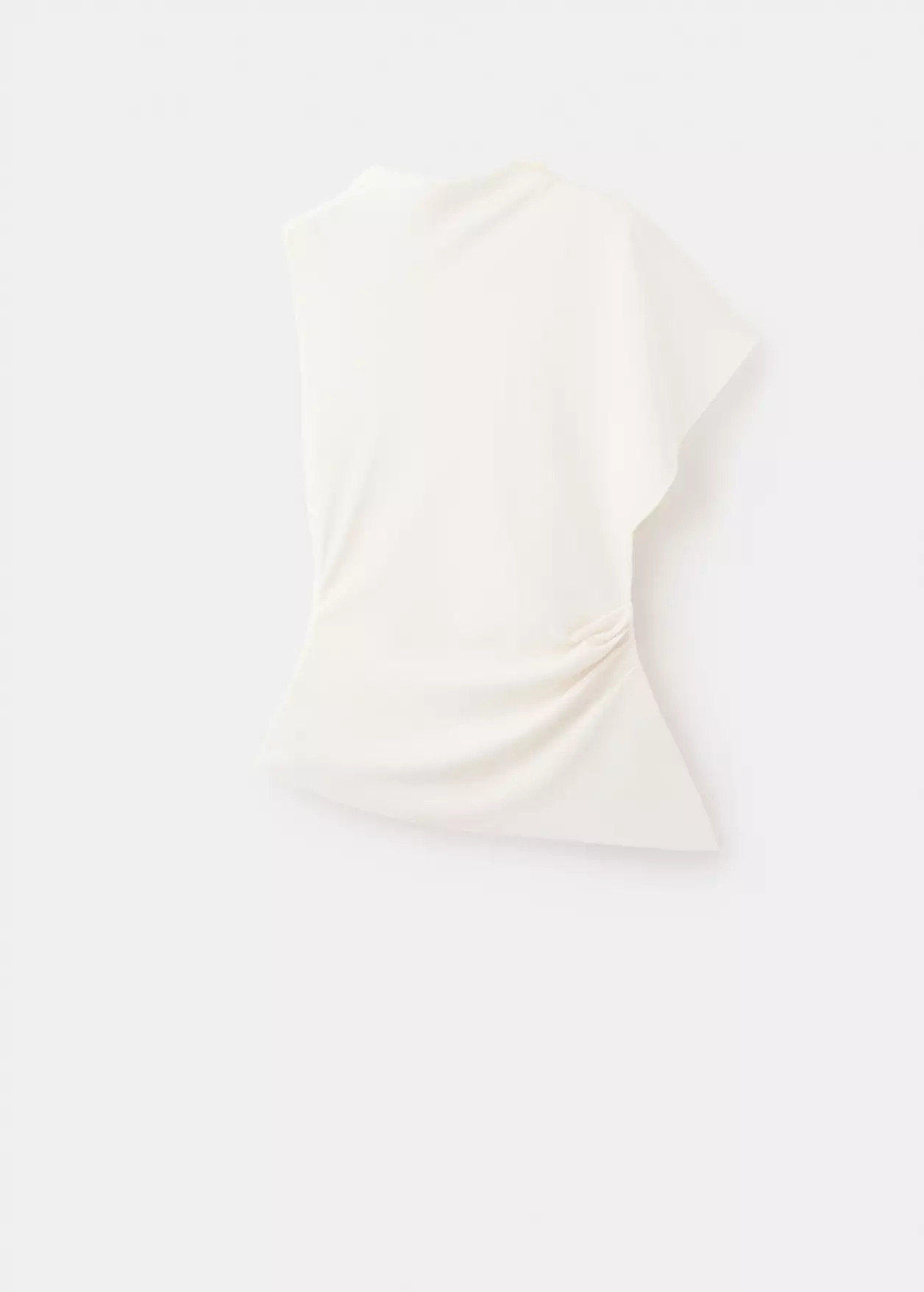 Asymmetrische blouse met gesmokt detail | Mango EU