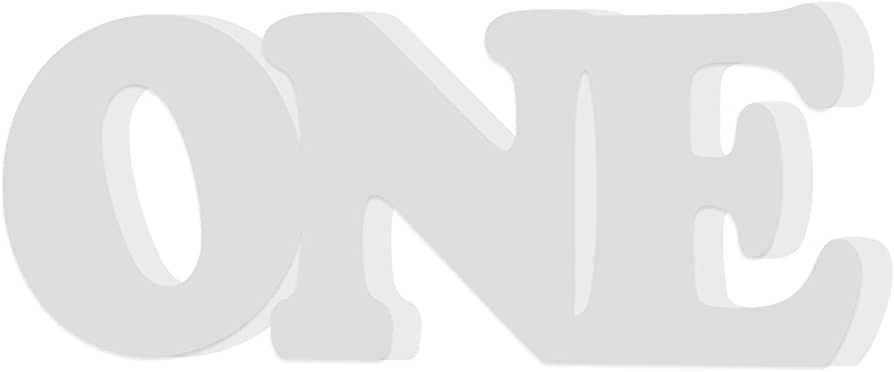 RTMISA One Letter Sign Top for First Birthday Free Standing Word Sign for Anniversary Party Baby ... | Amazon (US)