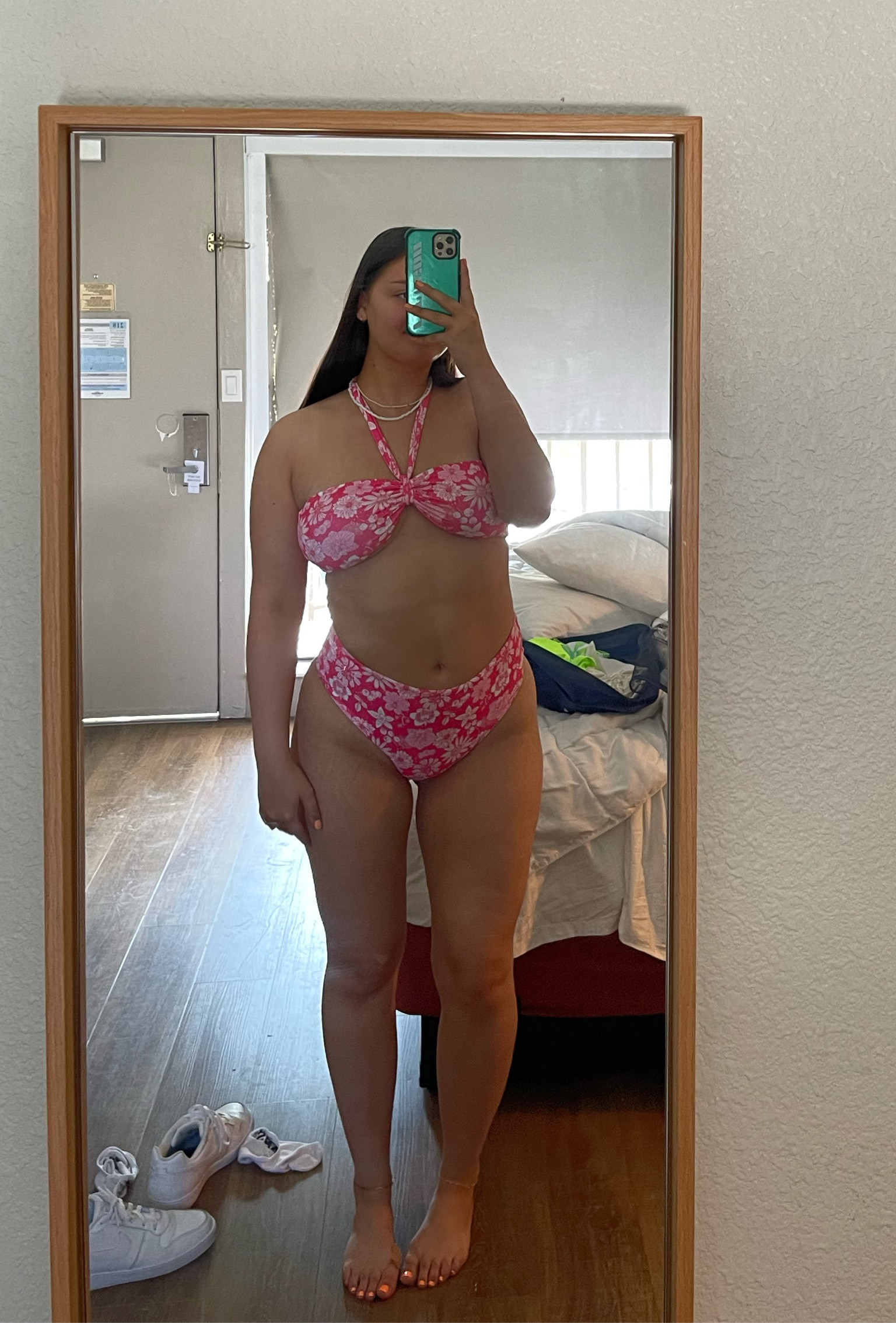 Anniversary trip bikini! 

Shein swimsuits. Affordable swimwear. Pink bikini. Strapless bikini top. High waisted bikini bottoms  

#LTKFind #LTKSeasonal #LTKcurves