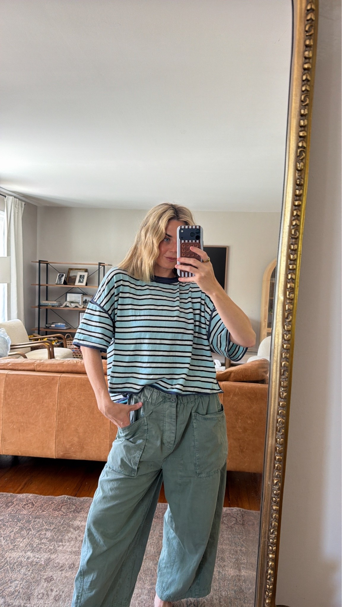 Wearing a small in both!!