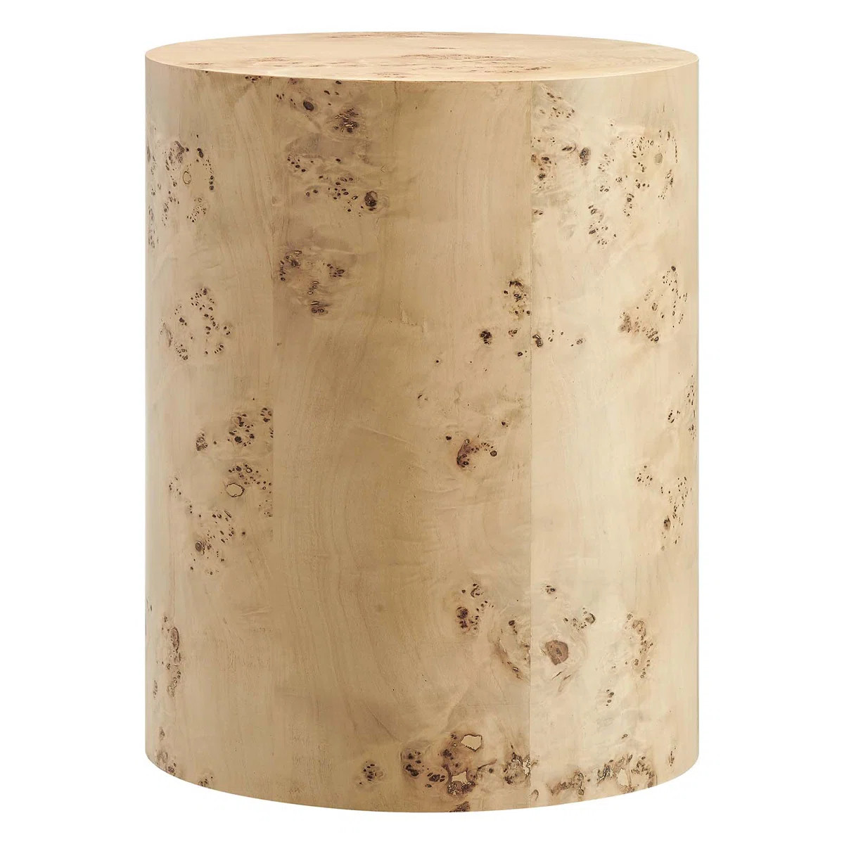 Modway Cosmos 16" Round Burl Wood Side Table | Wayfair North America