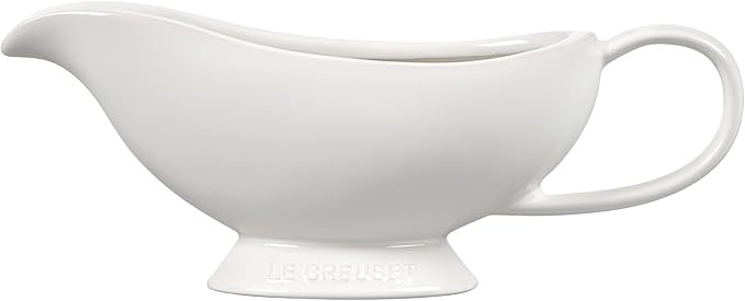 Le Creuset Heritage Stoneware Gravy Boat, White | Amazon (US)