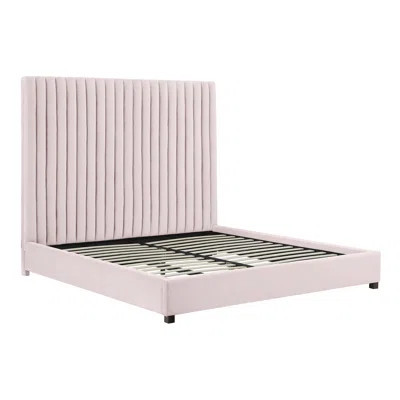 Arabelle Solid Wood and Upholstered Low Profile Platform Bed | Wayfair North America