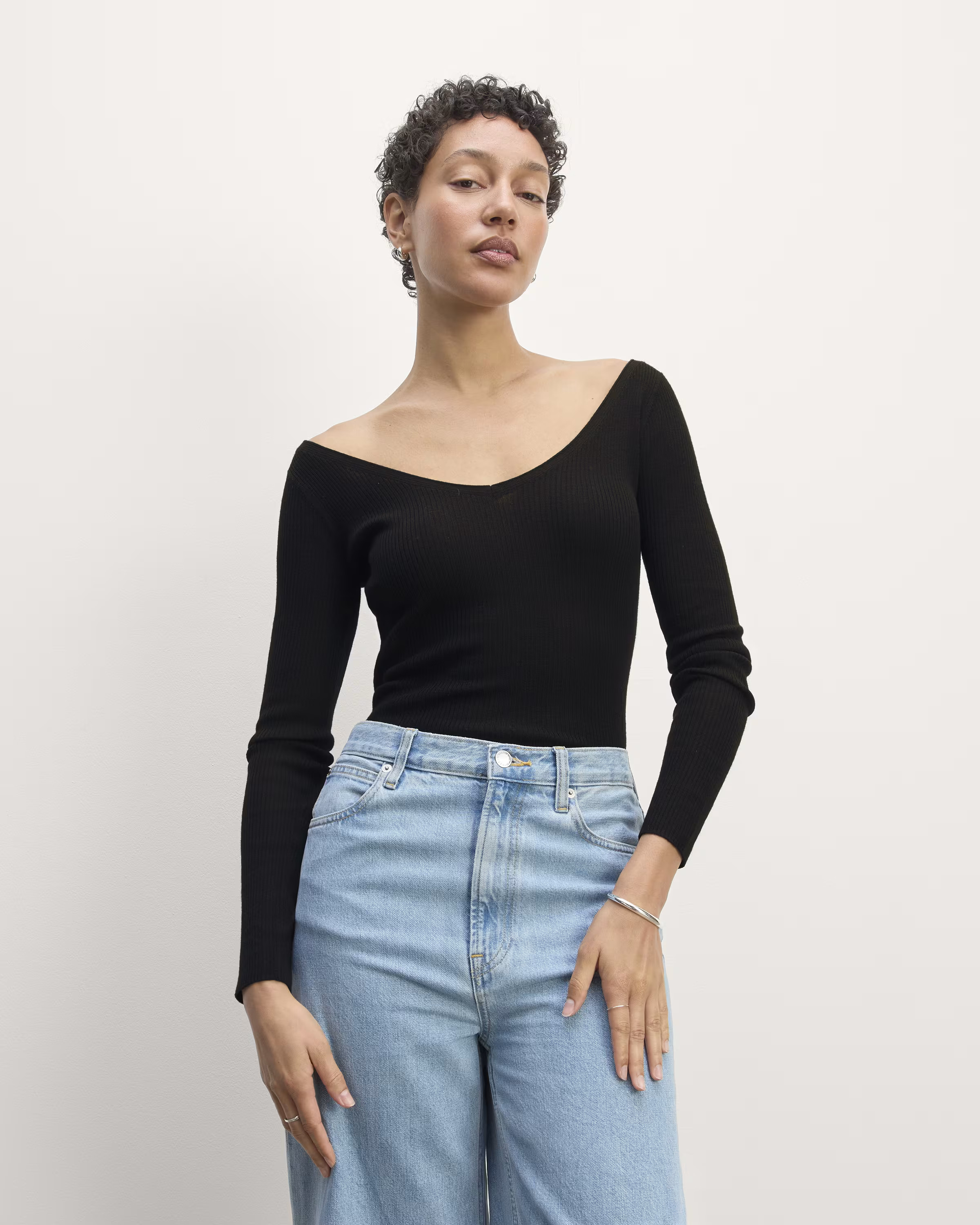 The Off-Shoulder Top in Ultrasoft Merino | Everlane