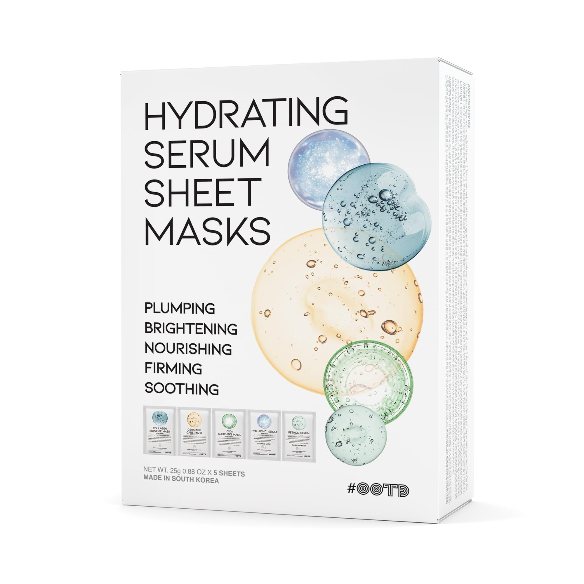 Hydrating Sheet Mask Starter Kit Variety Pack for Skin Care, Dry, Ance, Sensitive Skin, Korean Ve... | Amazon (US)