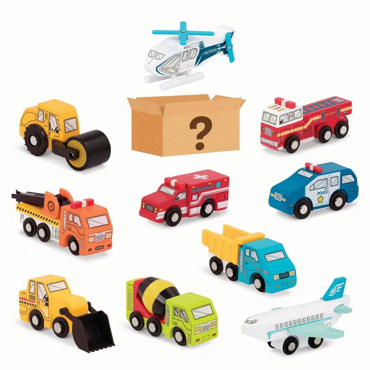 B. toys Wooden Toy Vehicle - 1 of 10 SURPRISE! - Wood & Wheels | Target