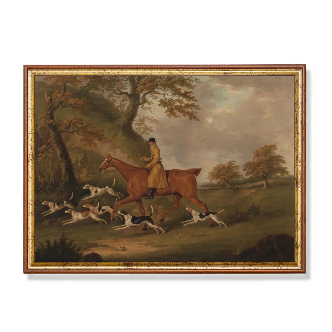 Vintage Horse Painting  Antique Equestrian Print  Farmhouse - Etsy | Etsy (US)