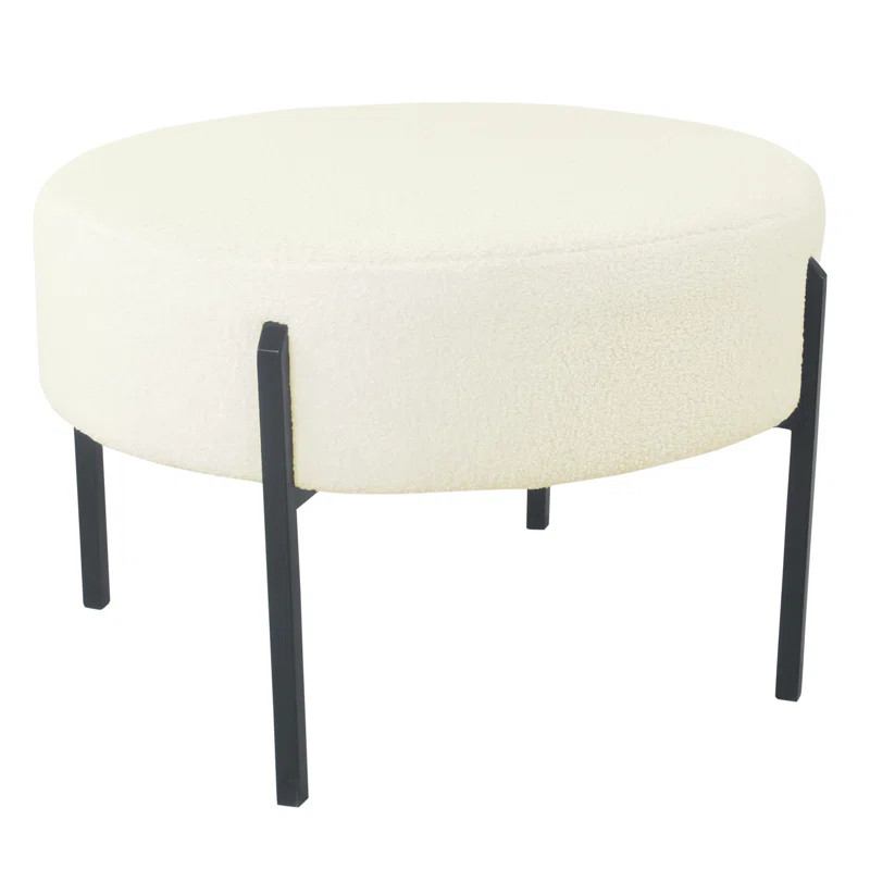 Rawlins 27.5" Wide Round Standard Ottoman | Wayfair North America