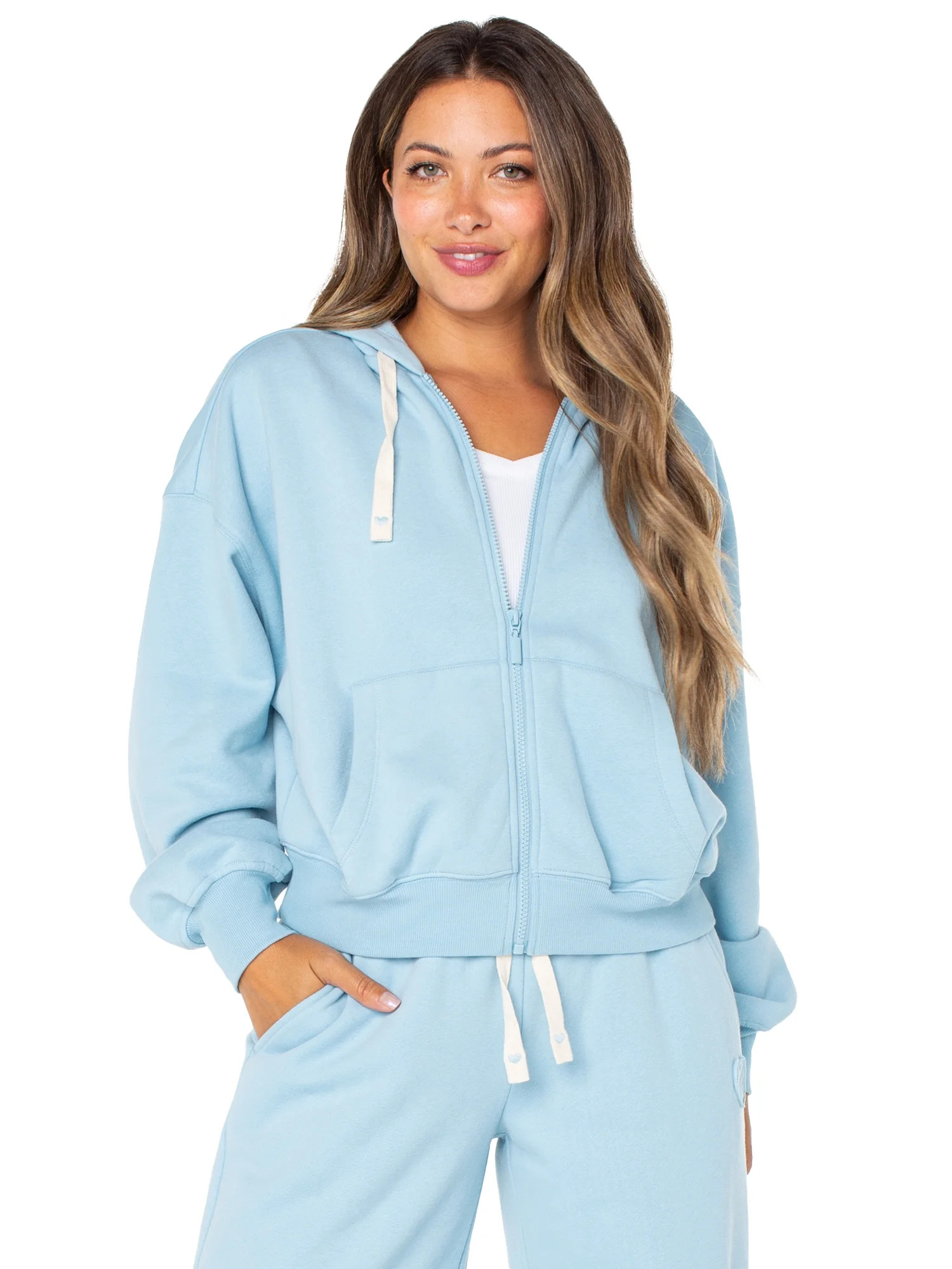 Celebrity Pink Women's Zip Front Hoodie, Sizes XS-4X | Walmart (US)