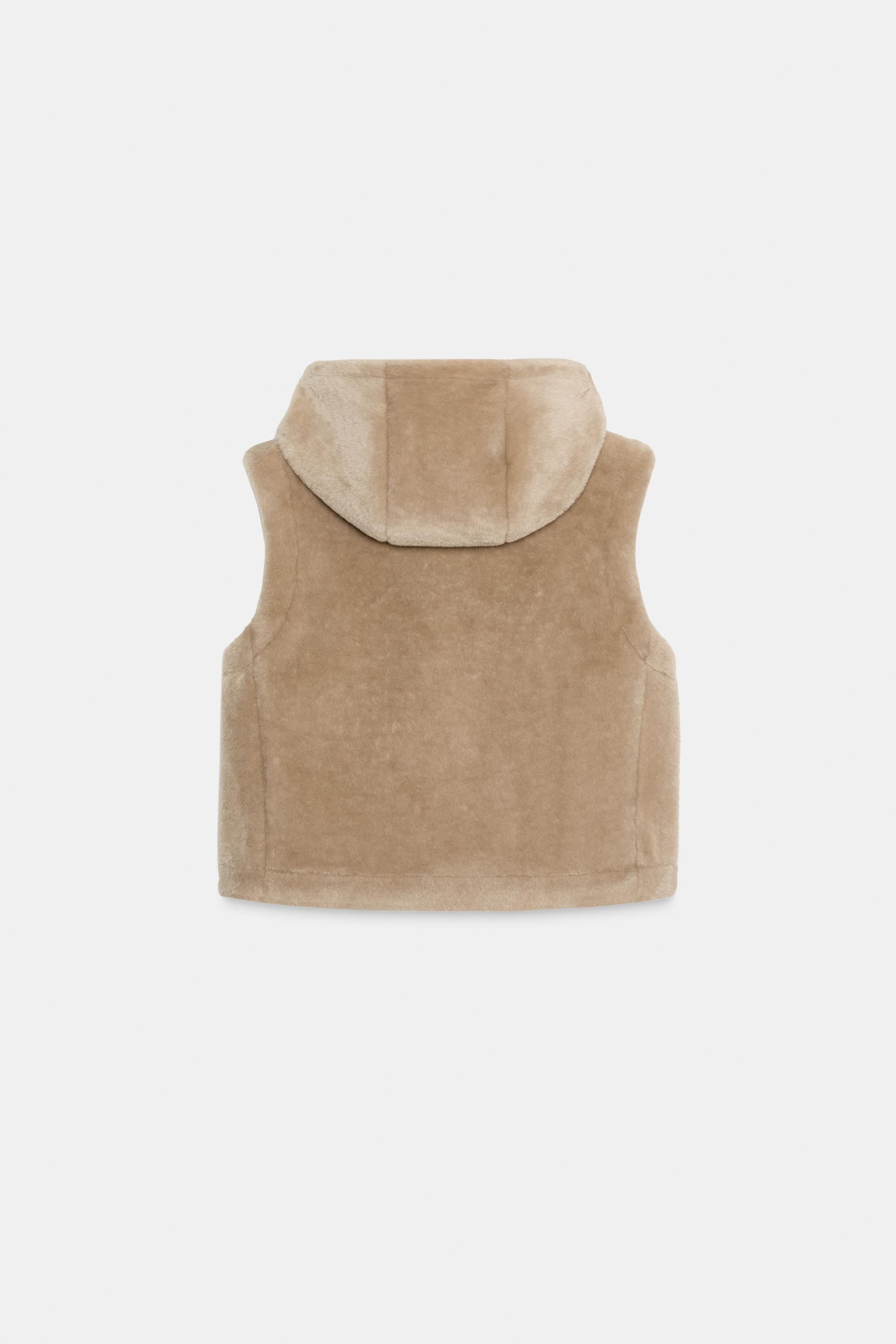 FAUX SHEARLING GILET WITH TOGGLES | Zara UK