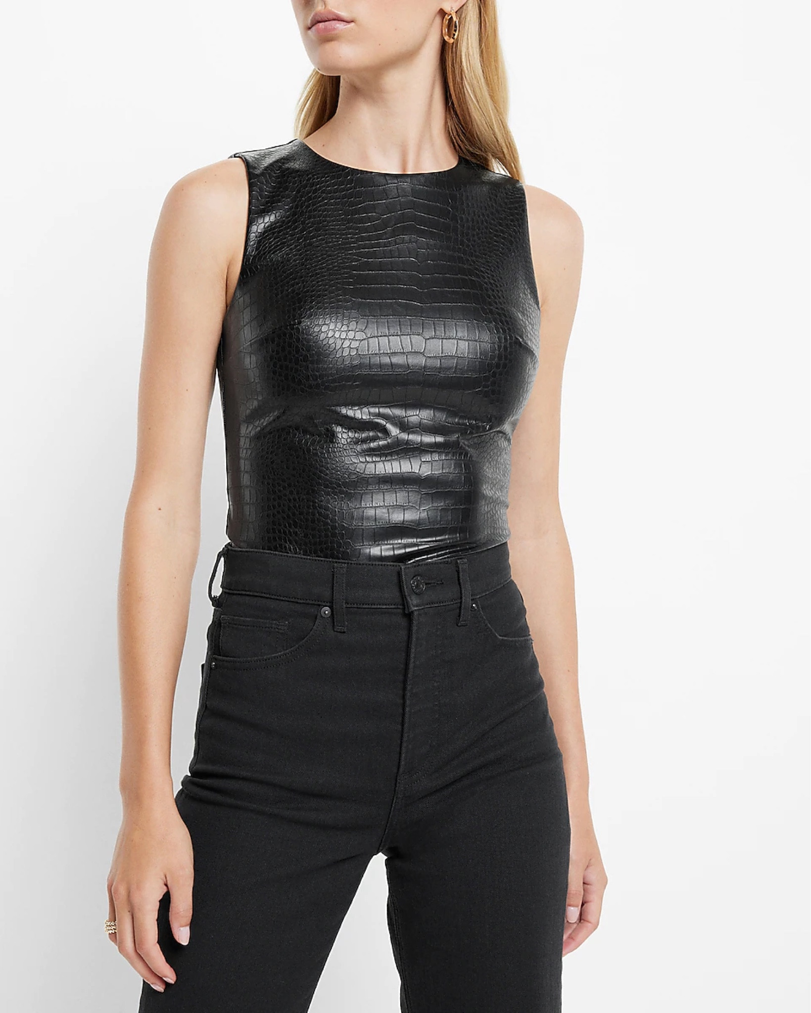 Body contour croc faux leather bodysuit from Express on sale for only $20 for cyber week!

#LTKsalealert #LTKCyberweek #LTKunder50