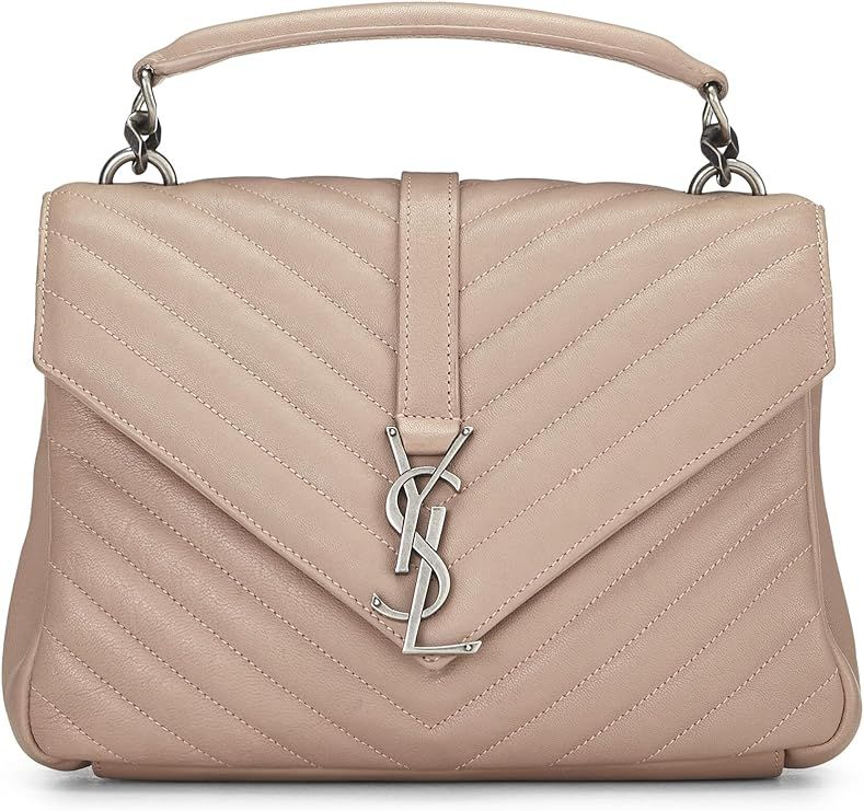 Amazon.com: Yves Saint Laurent, Pre-Loved Pink Chevron Leather College Medium, Pink : Luxury Stor... | Amazon (US)