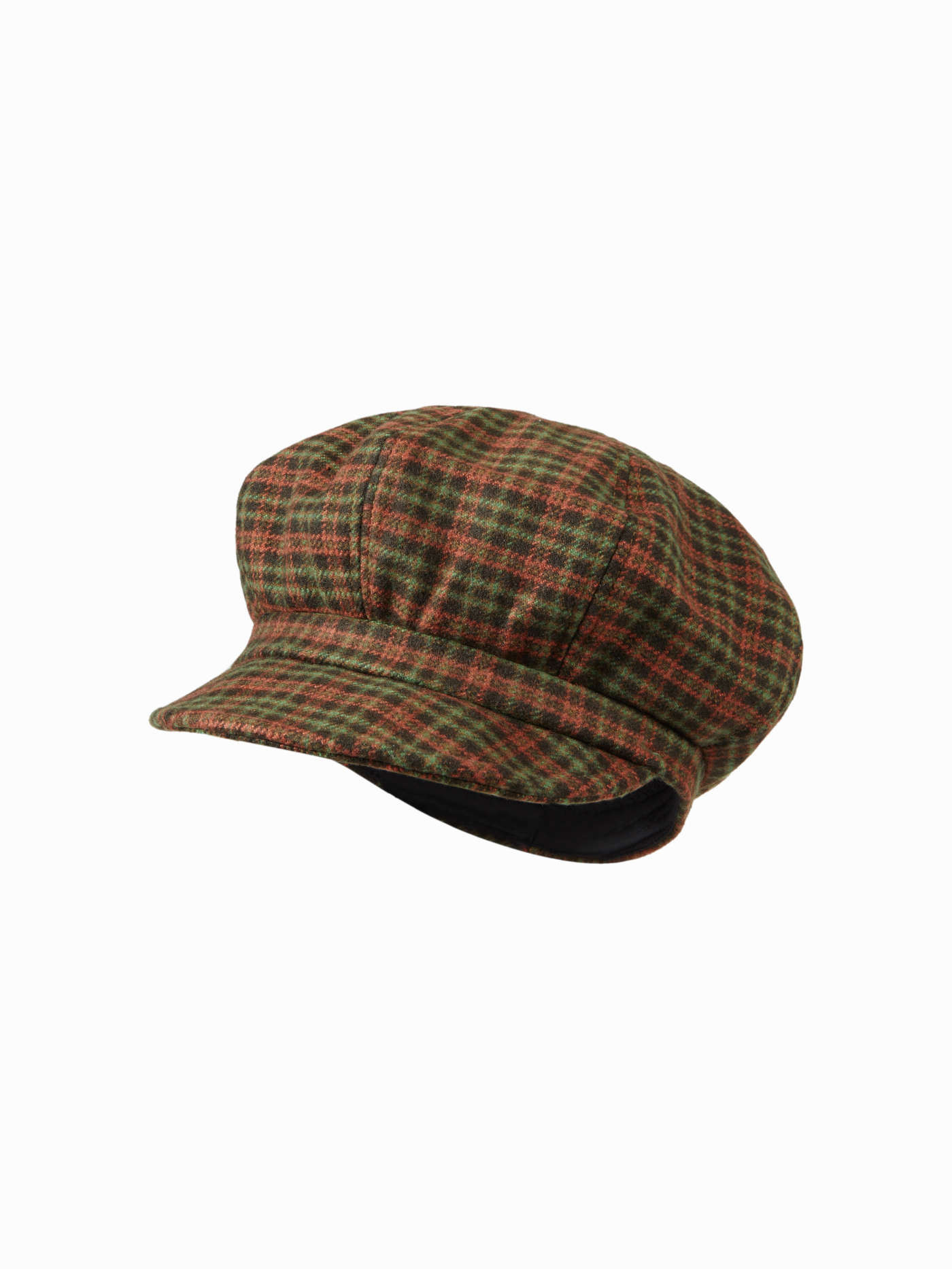 Cotton PLAID BERET HAT For School Daily Casual Date | Cider