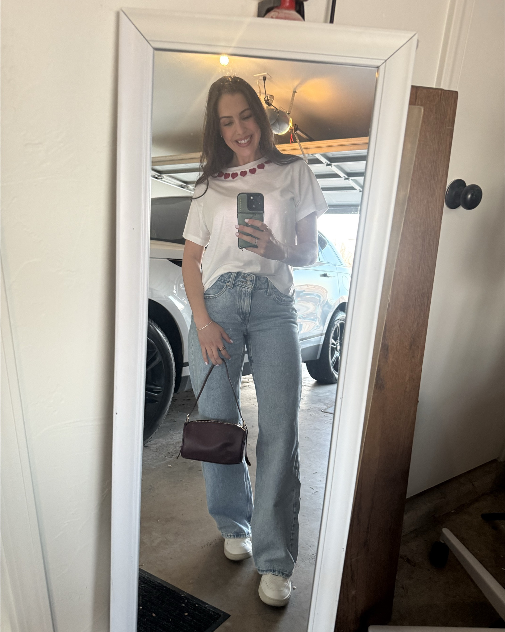 love week tee. 

shirt: small
Jeans: 27

#LTKValentine