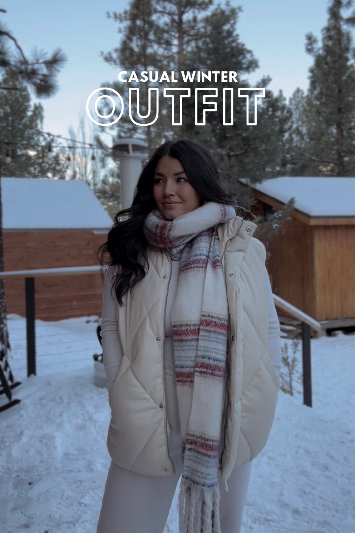 casual winter outfit 
Winter style 
Outfit ideas 
Winter ootd 
Puffer vest
Scarf
Snow outfit 
Women’s fashion 
Mom style 


#LTKSeasonal #LTKunder50 #LTKstyletip