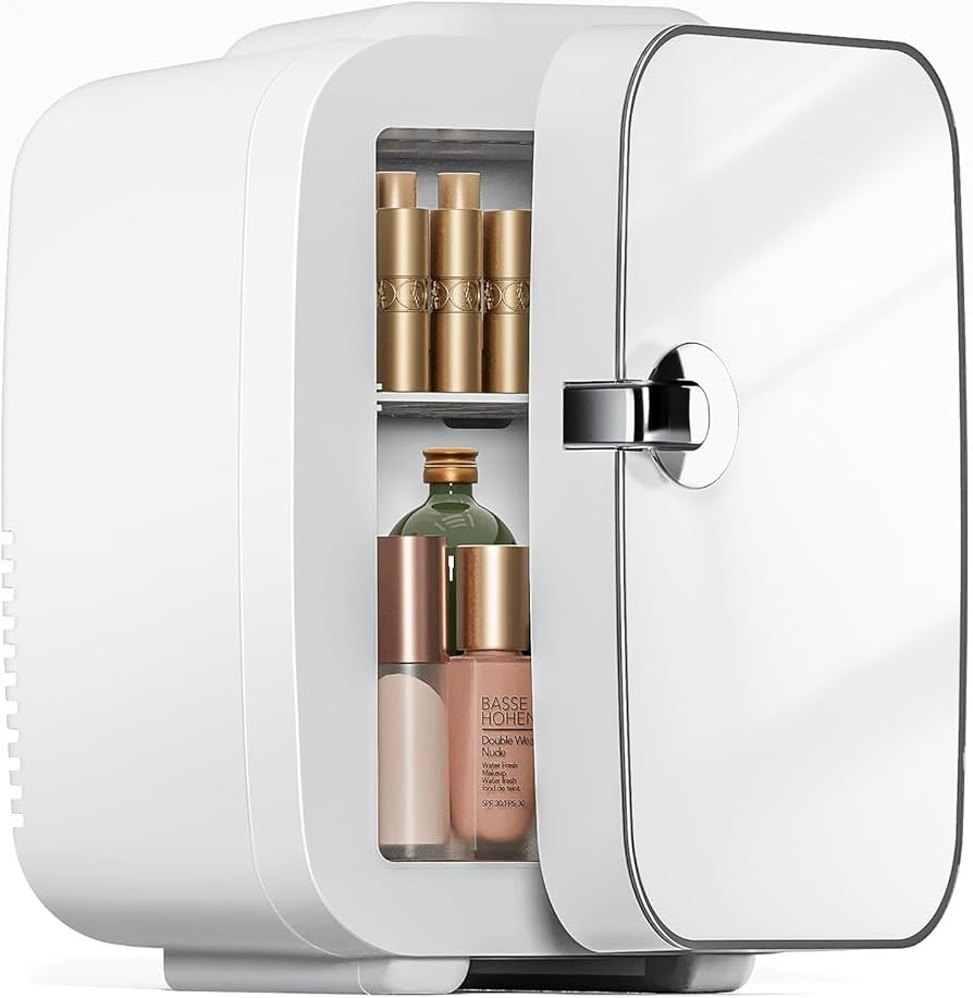 Sweetcrispy Mini Fridge, Portable Small Refrigerator 4L/6 Can Cooler & Warmer Compact Fridges for... | Amazon (US)