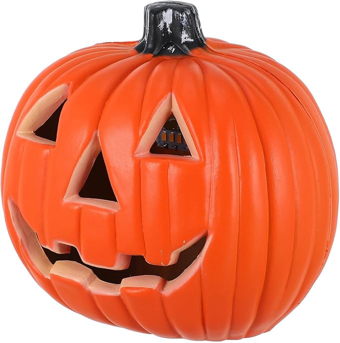 Halloween Pumpkin Lights Jack O Lanterns Vintage Halloween Decorations Classic Plastic Pumpkin St... | Amazon (US)