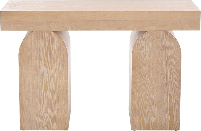 SAFAVIEH Home Collection Ekoshi Mid-Century Modern Bleached White Console Table (CNS2306B) | Amazon (US)