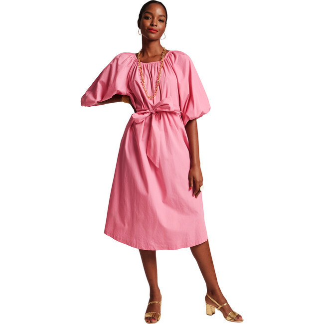 Women's Bliss Midi Dress, Pink | Maisonette
