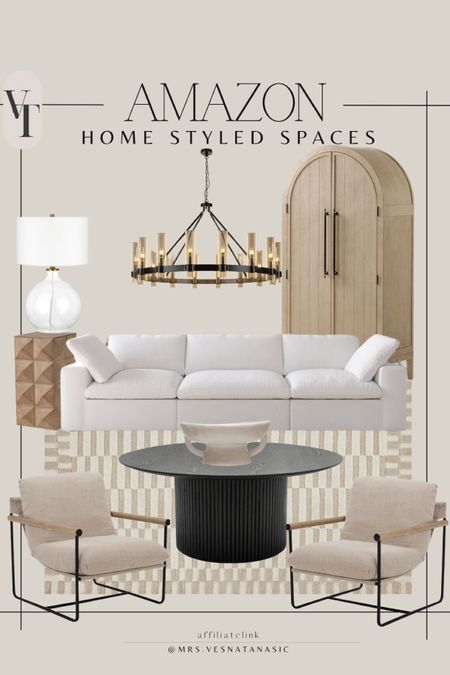 Amazon home styled living room inspo!

Amazon home, Amazon furniture, Amazon find, living room, living room furniture, coffee table, sofa, cabinet, chandelier, lamp, side table, chair, rug, 

#LTKhome #LTKstyletip #LTKsalealert