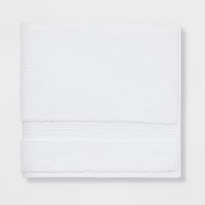 Antimicrobial Oversized Bath Towel White - Total Fresh | Target