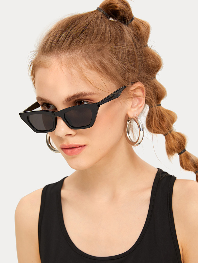 Cat Eye Flat Lens Sunglasses | SHEIN