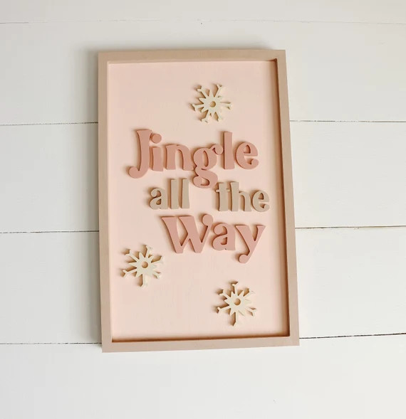 Jingle All the Way Framed 15x12 | Etsy | Etsy (US)