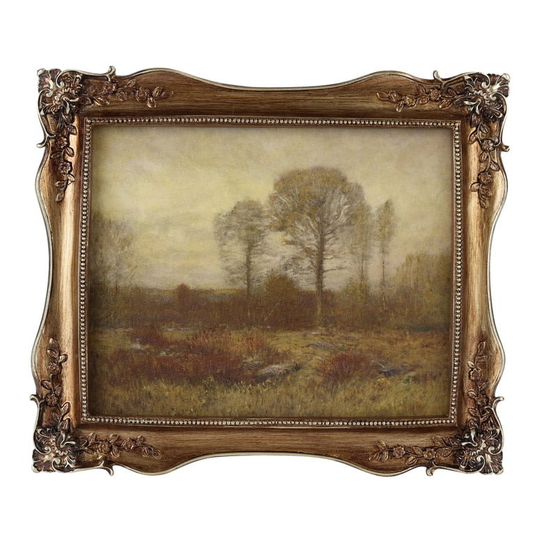 Home Decor Collection Sterling & Noble Home Ornate Gold Framed Fall Landscape Canvas Wall Art | Walmart (US)