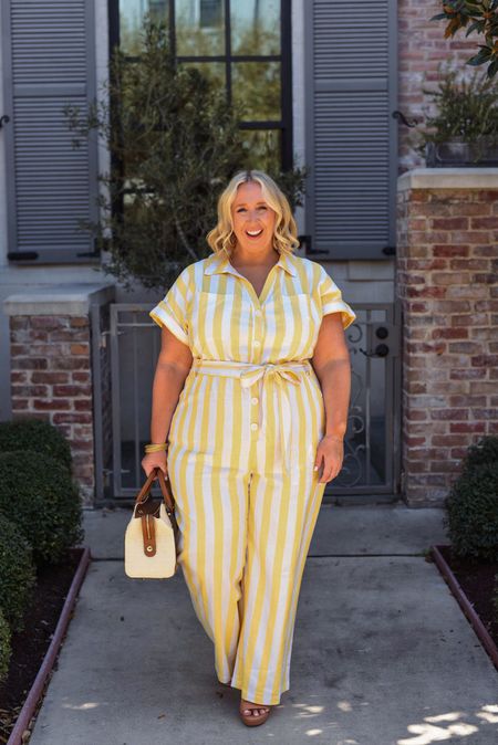 Lilly Pulitzer once said “Despite the forecast, live like it's spring." 💐💛 

And honestly, that’s the vibe today! Currently have a fire going but that won’t stop me embracing spring fashion 😂

This jumpsuit is available in sizes 14-28 in regular, petite, and tall lengths - it’s on sale for $59 🛍️

#LTKplussize #LTKmidsize
