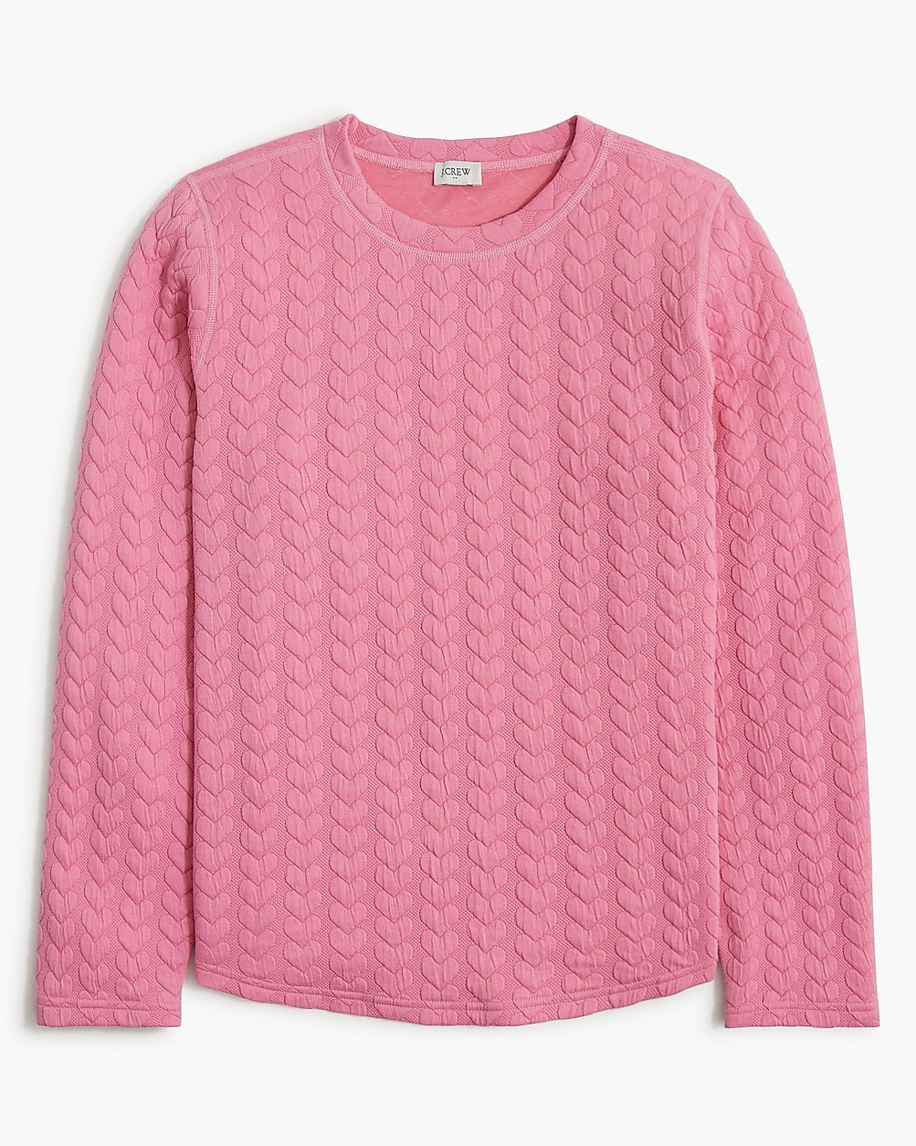 Quilted hearts pullover sweatshirt | J.Crew Factory