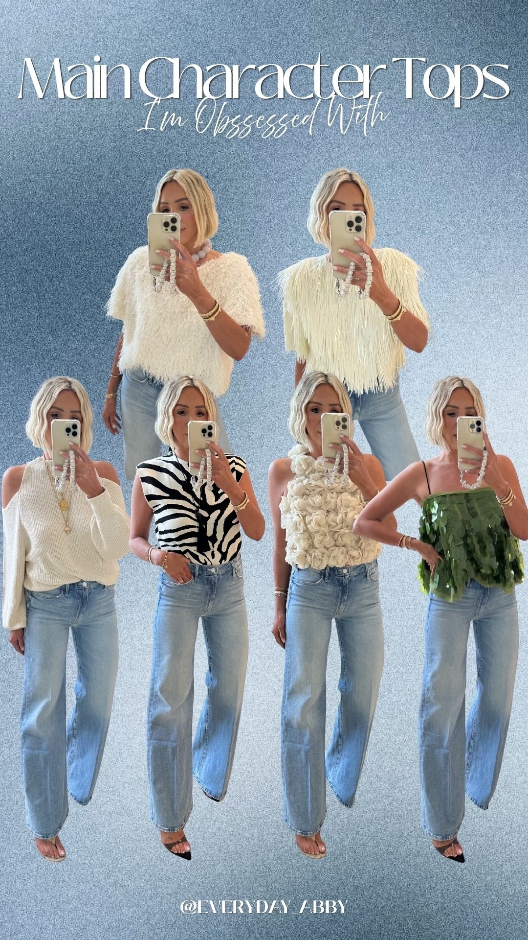 Styled all these tops with the same pair of denim! Which one are you ordering!? 👀

#LTKgrwm #LTKootd