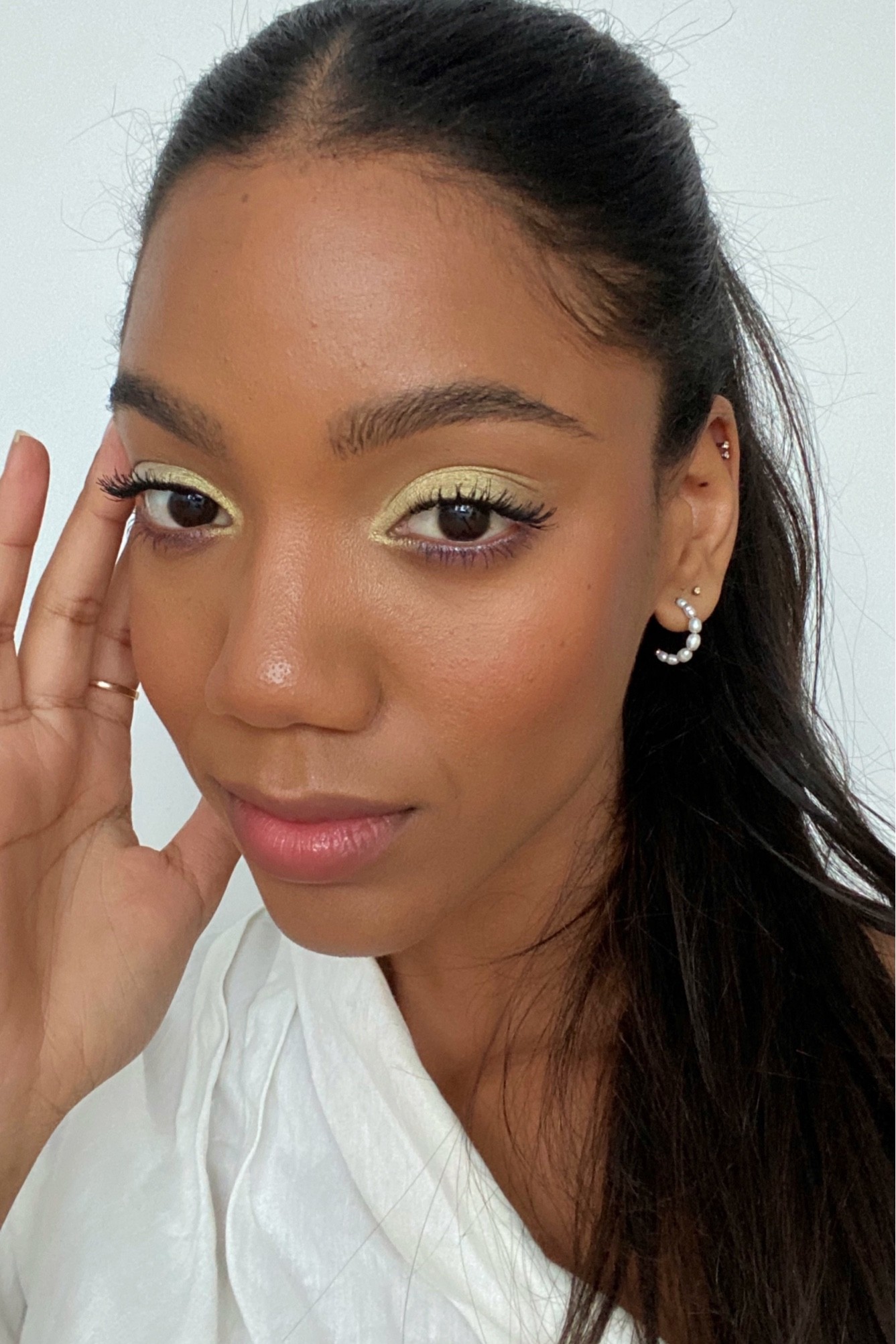 makeup | eyebrow gel | green eyeshadow | liquid foundation | best cream blush | clean makeup | it girl makeup | clean girl look | bold eye makeup | pastel eyeshadow | bright eye makeup | makeup for black girls | makeup for dark skin | Mac brow pencil | rare beauty blush | rare beauty foundation |light makeup

#LTKunder100 #LTKbeauty