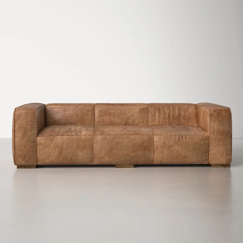 Dillington 101'' Leather Sofa | Wayfair North America