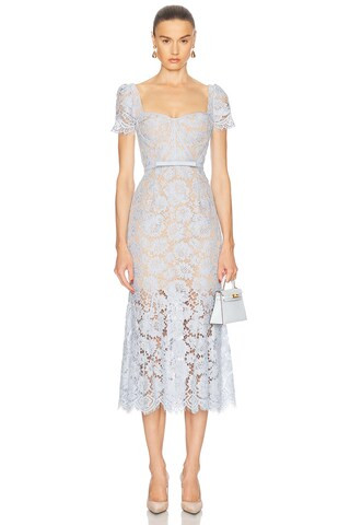 Fine Lace Midi Dress | FWRD 