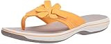 Clarks Women's Brinkley Flora Flip-Flop, Golden Yellow Synthetic, 8M | Amazon (US)
