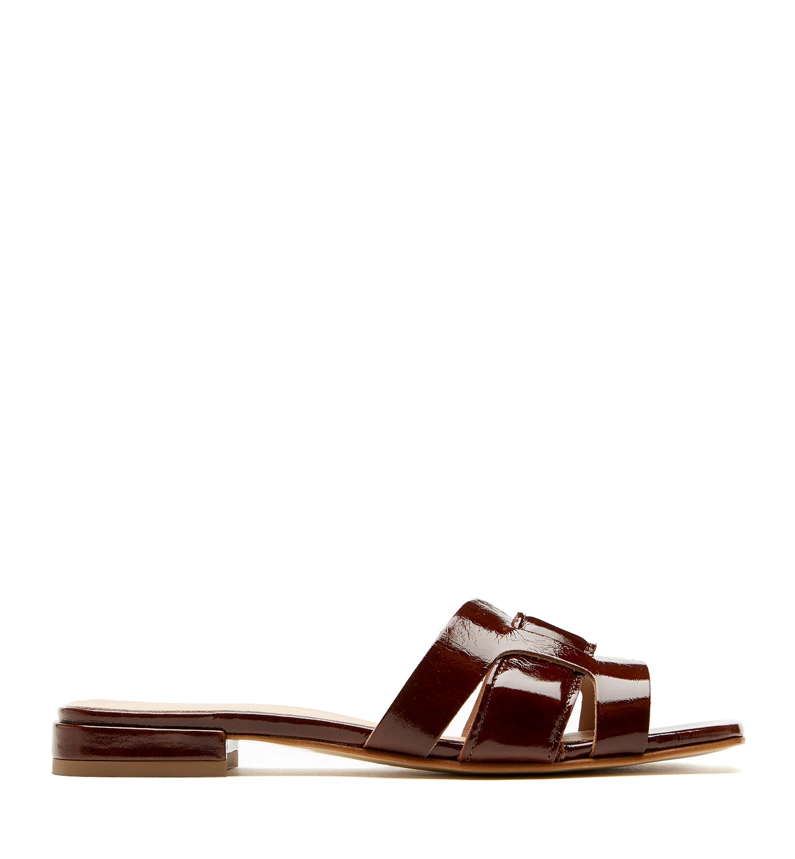 FLORE CRUSHED LEATHER SANDAL | La Canadienne