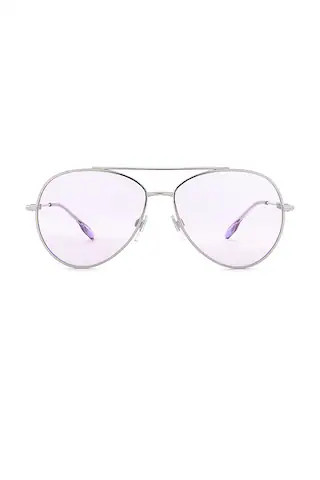 Burberry Aviator Sunglasses in Silver from Revolve.com | Revolve Clothing (Global)